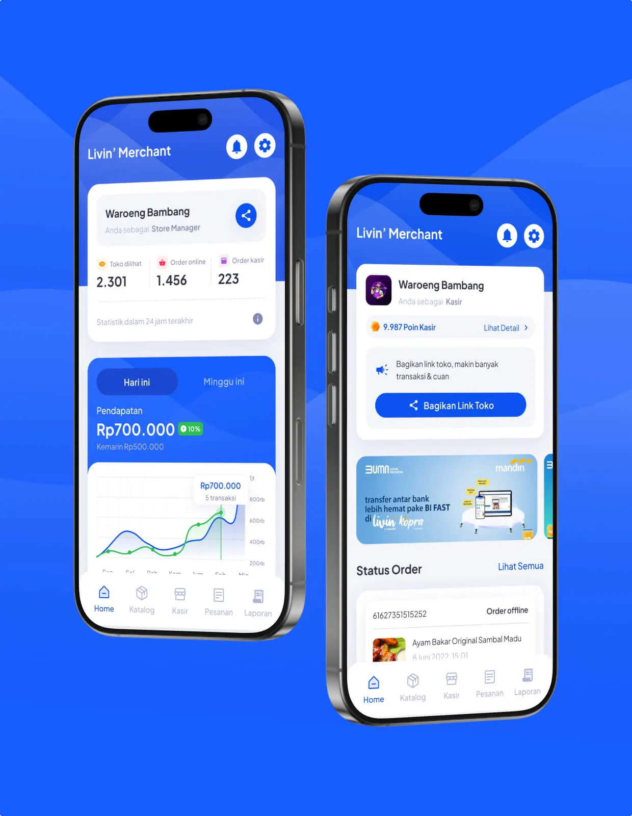 Livin’ Merchant by Mandiri app